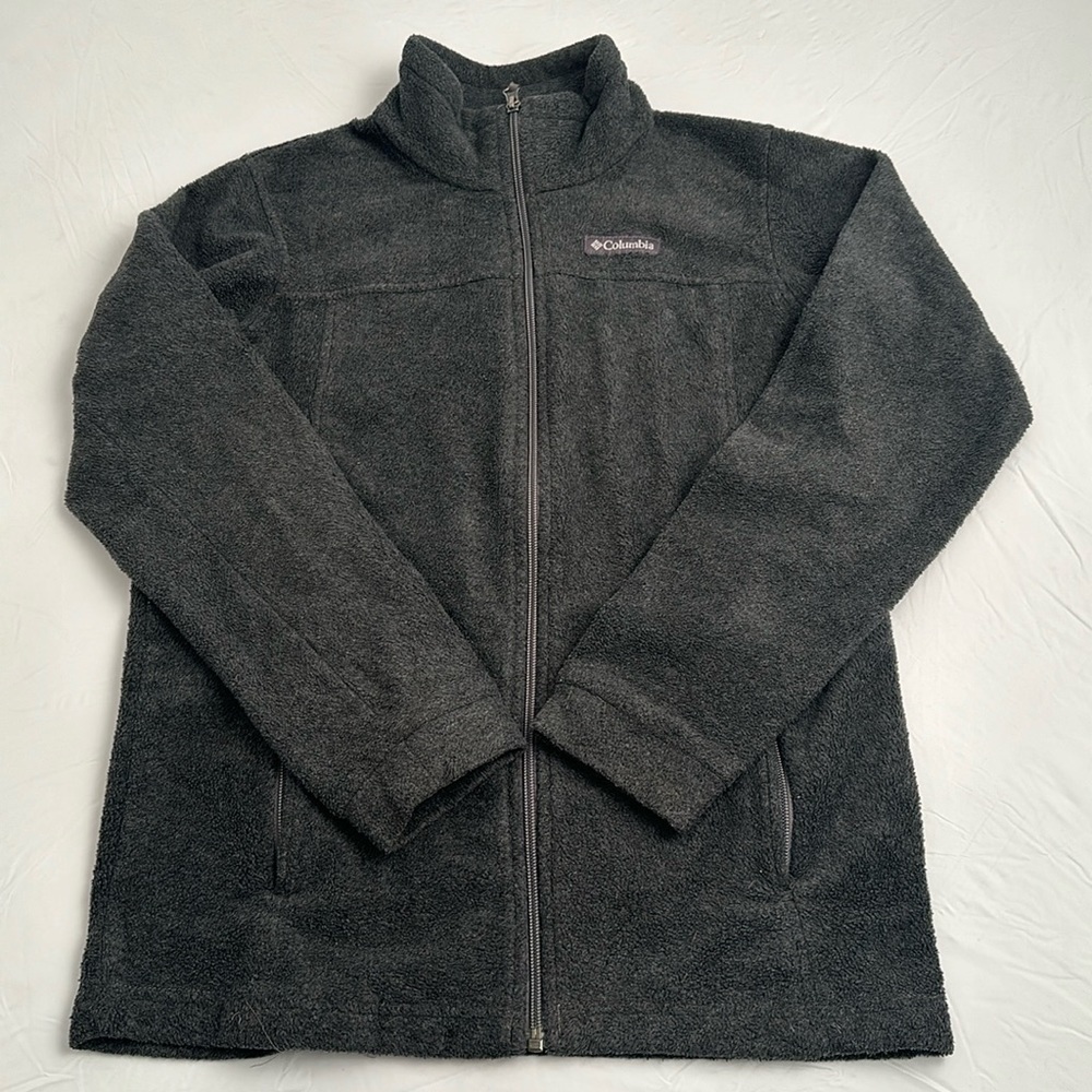 Columbia Steens Mountain II gray fleece full zip jacket